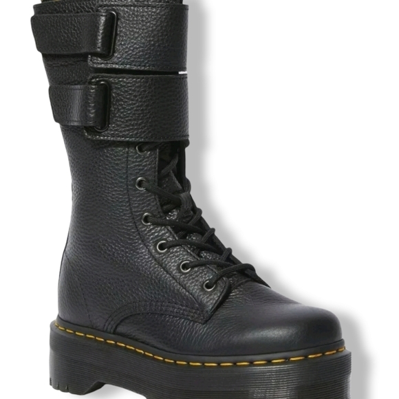 BRAND NEW Rare Dr. Martens JAGGER 10 Eye Tall Combat Platform Boots Velcro Doc - Picture 2 of 16